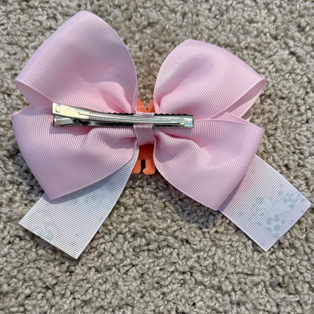 Pink Cartoon Character Hair Bow for Kids